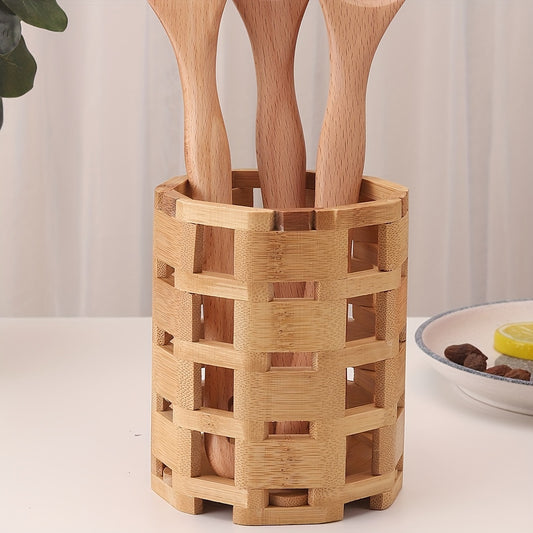 Bamboo Kitchen Utensil Holder